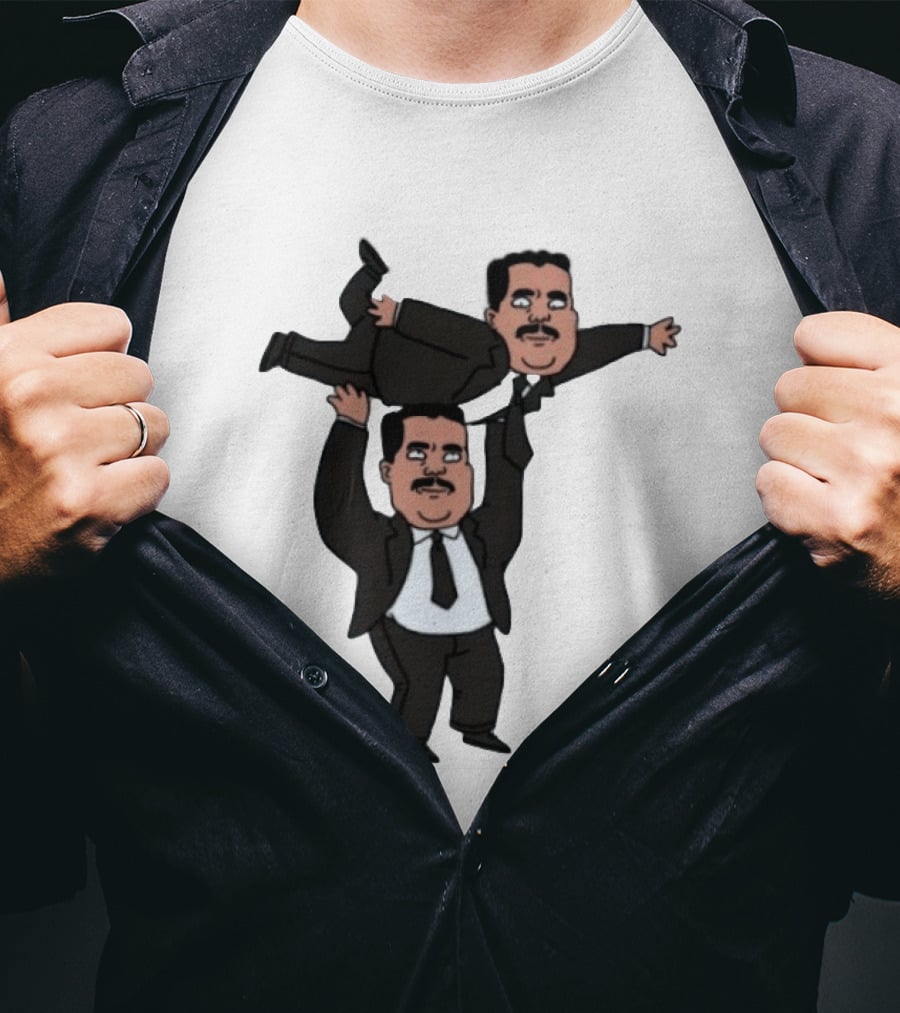 Guillermo Rodriguez Cartoon Lifting Himself Jimmy Kimmel Live T-Shirt