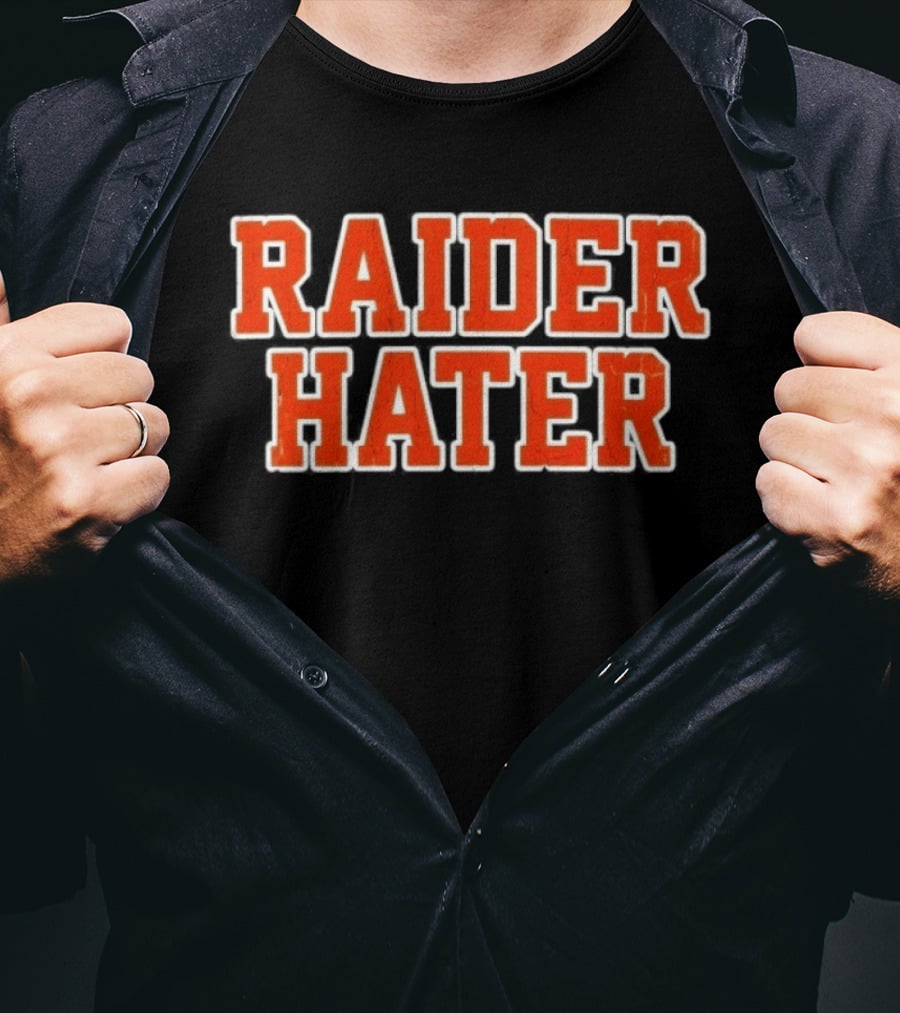 Raider Hater Distressed Rivalry Sports Fans Raiders T-Shirt