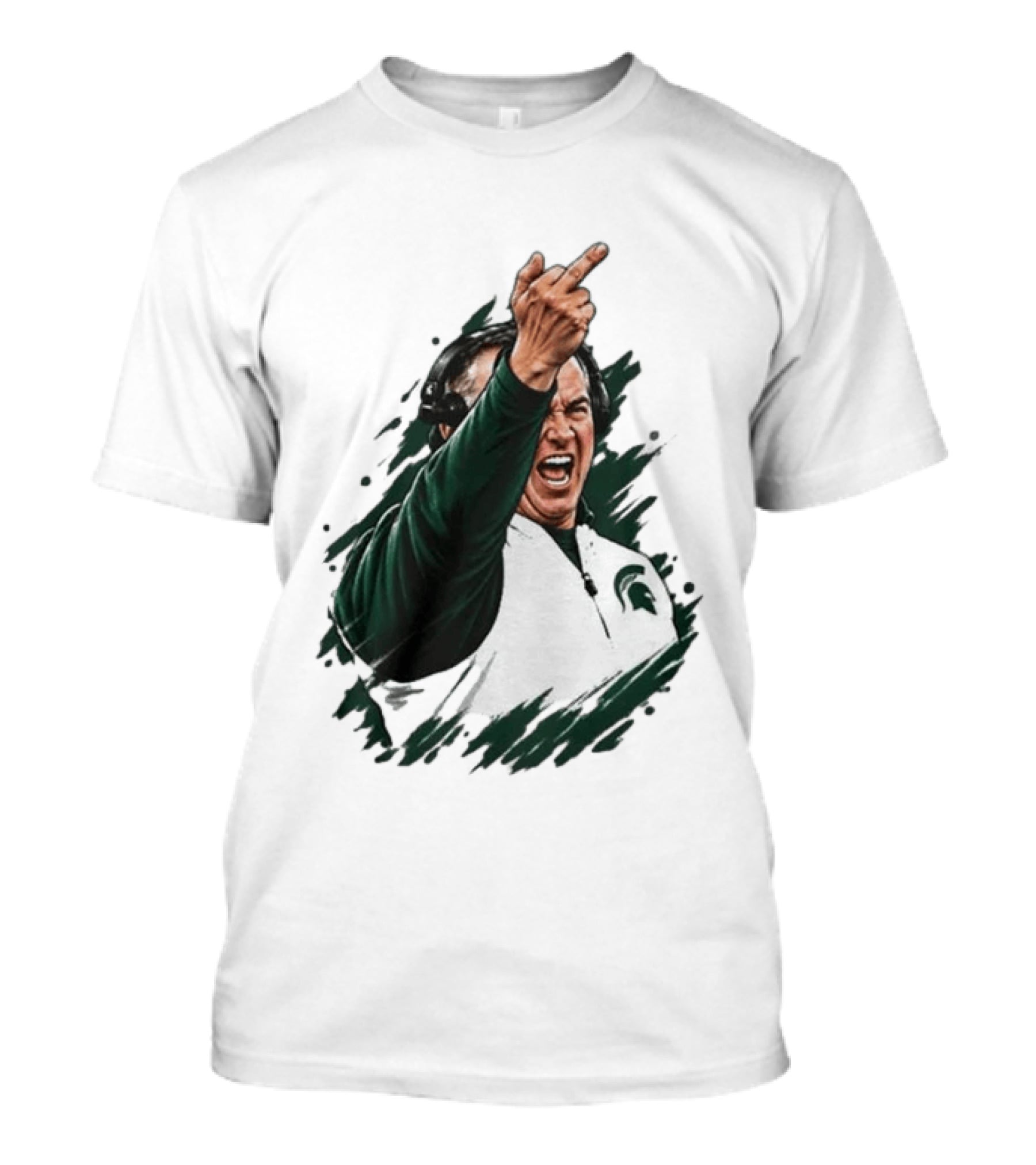 Spartans Middle Finger Coach Gesture T-Shirt