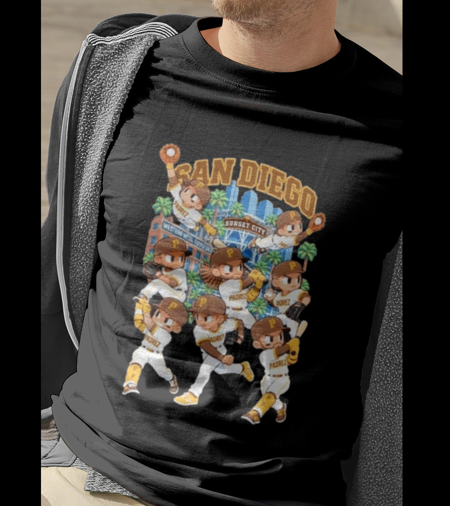 San Diego Padres Sunset City Western Metal Supply Co Players T-Shirt