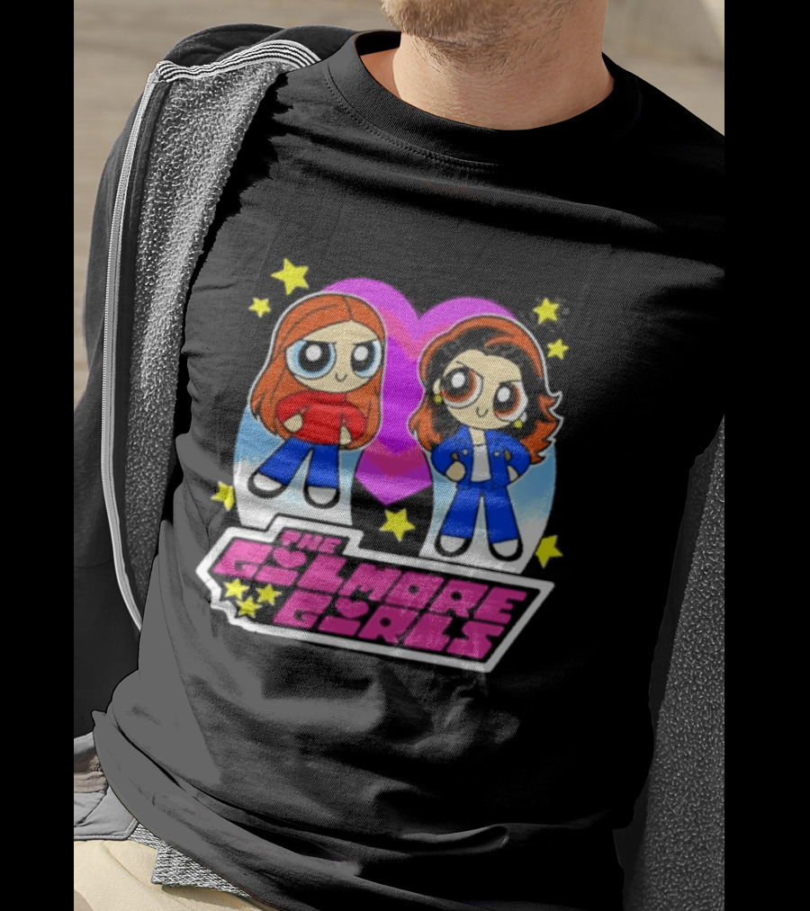 The Gilmore Girls Characters As Powerpuff Girls With Stars T-Shirt