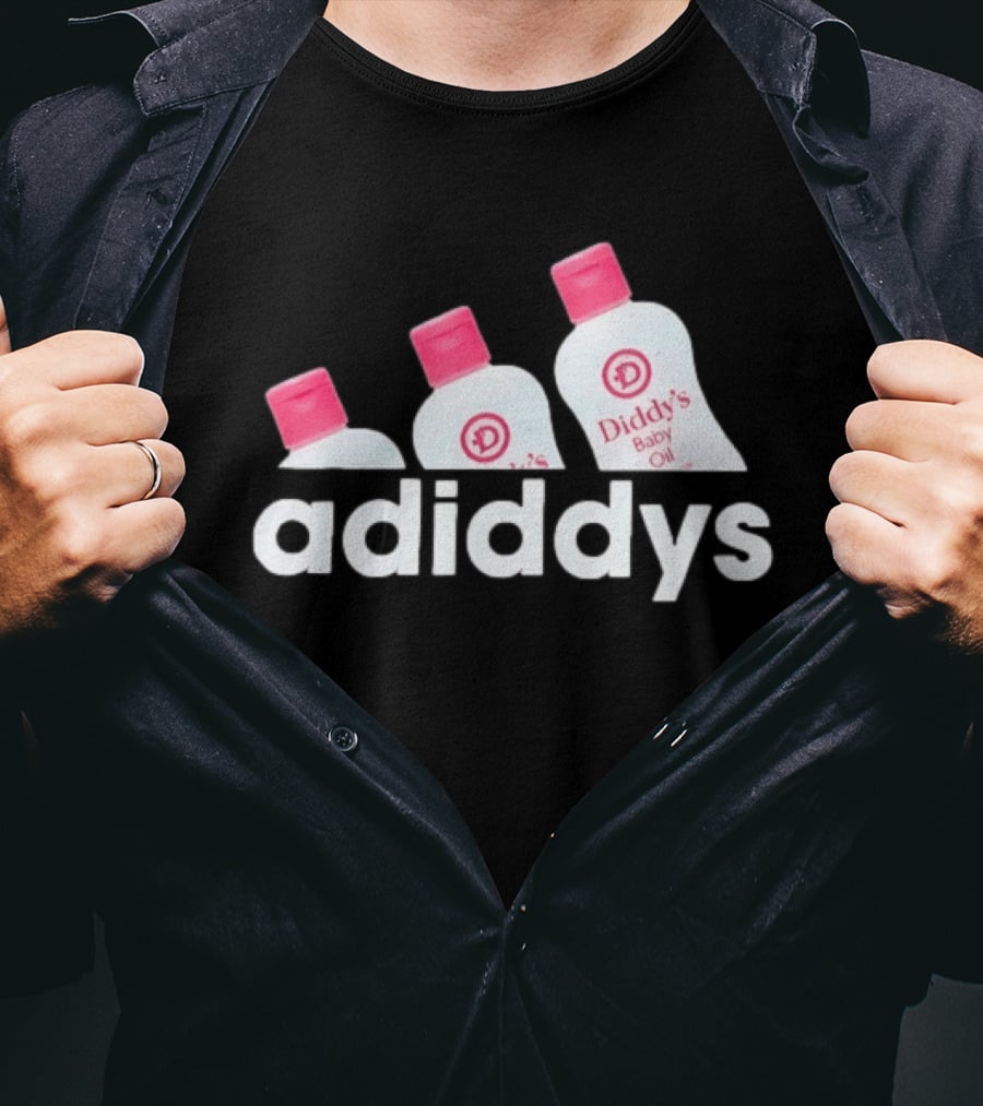 Adiddys Diddy's Baby Oil Meme Bottles T-Shirt