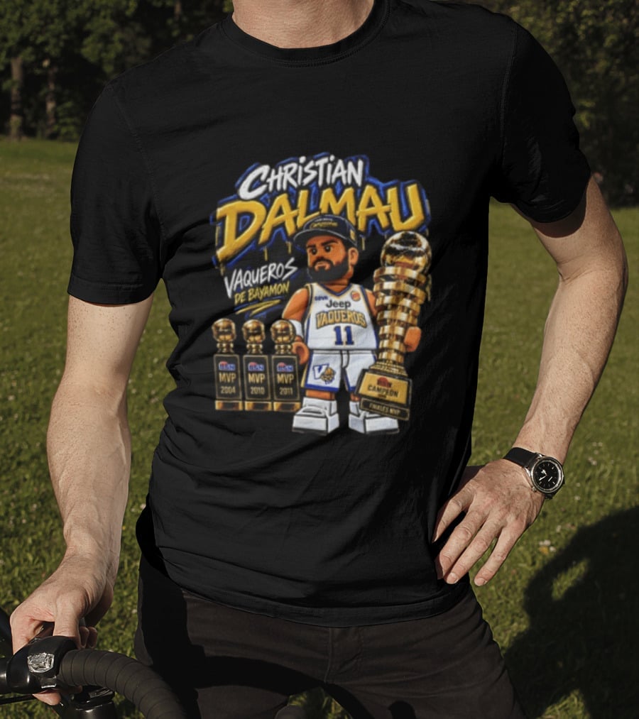Christian Dalmau Vaqueros De Bayamon Jeep MVP Finals Champion Lego T-Shirt
