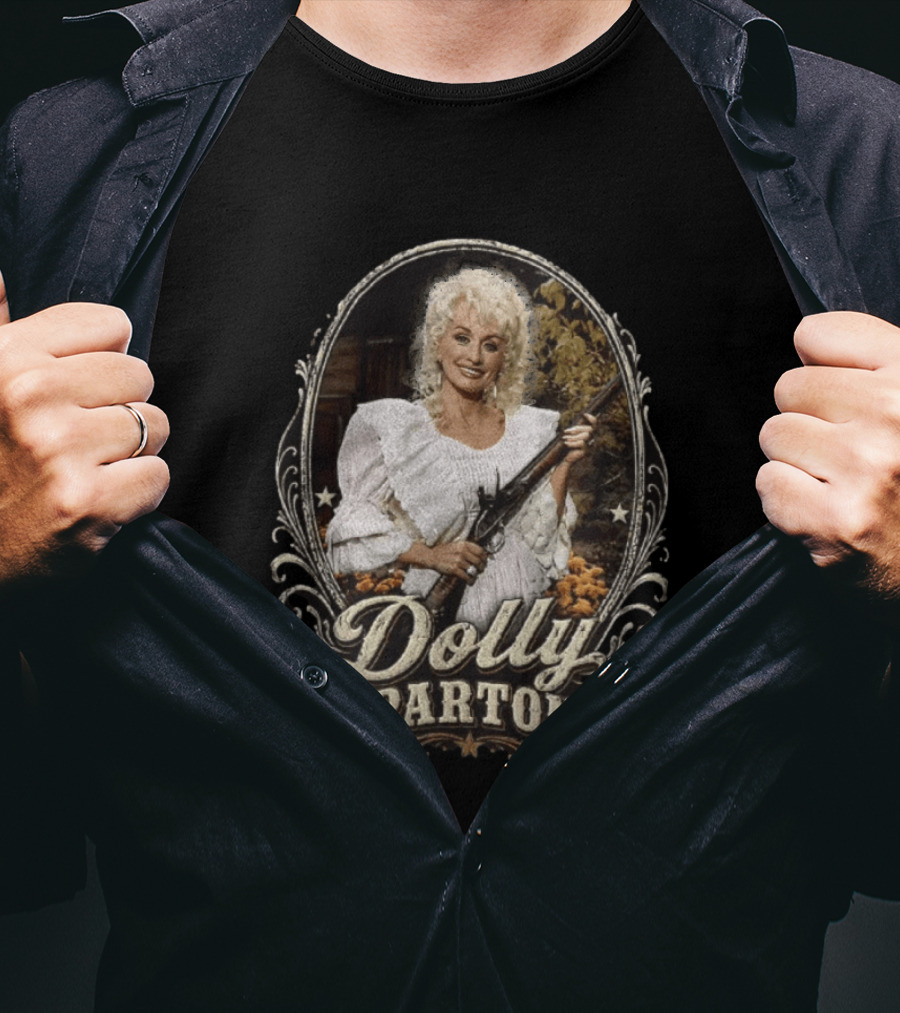 Dolly Parton Decorative Oval Frame With Musket T-Shirt