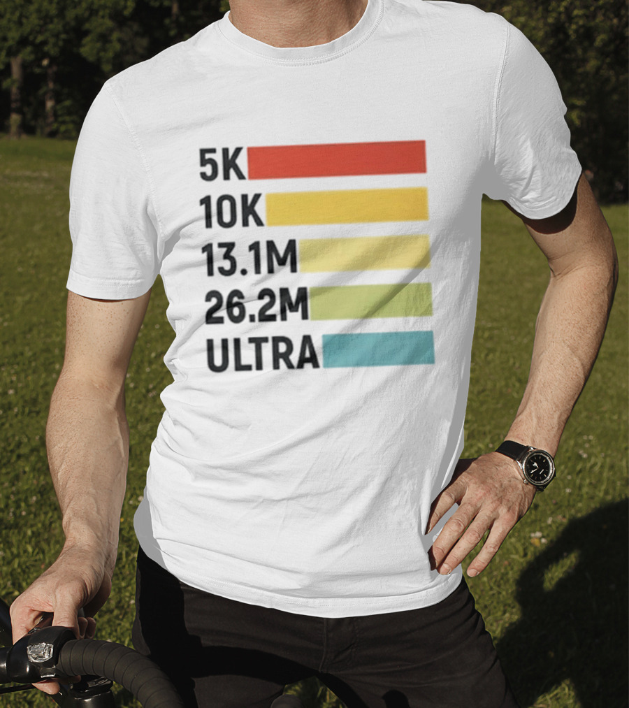 5K 10K 13.1M 26.2M Ultra Running Distance Chart T-Shirt