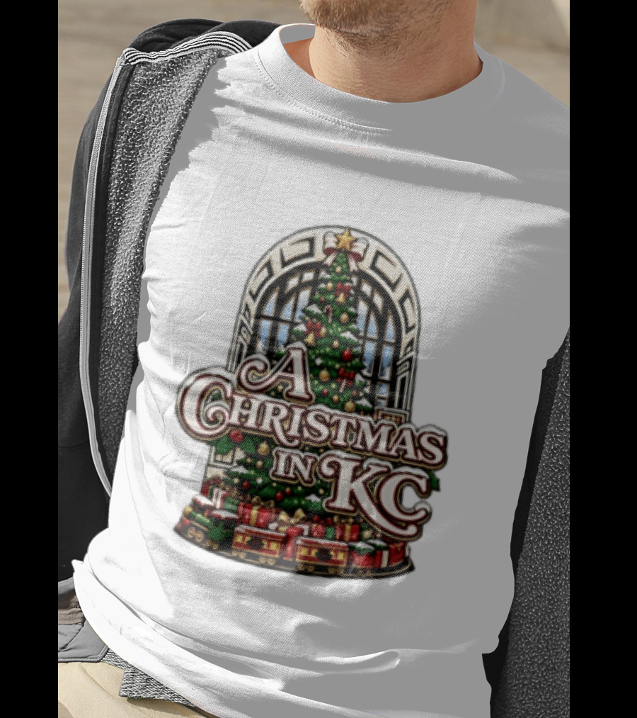 A Christmas In KC Union Station Kansas City Holiday Tree T-Shirt