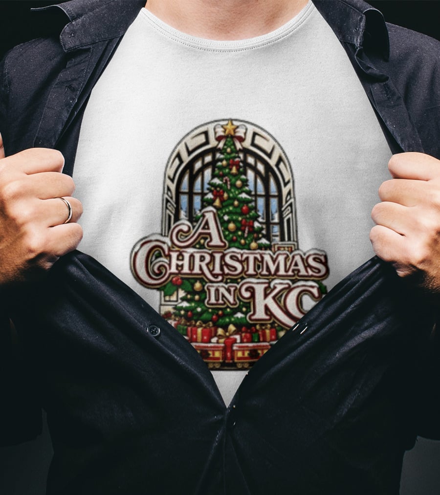 A Christmas In KC Union Station Kansas City Holiday Tree T-Shirt