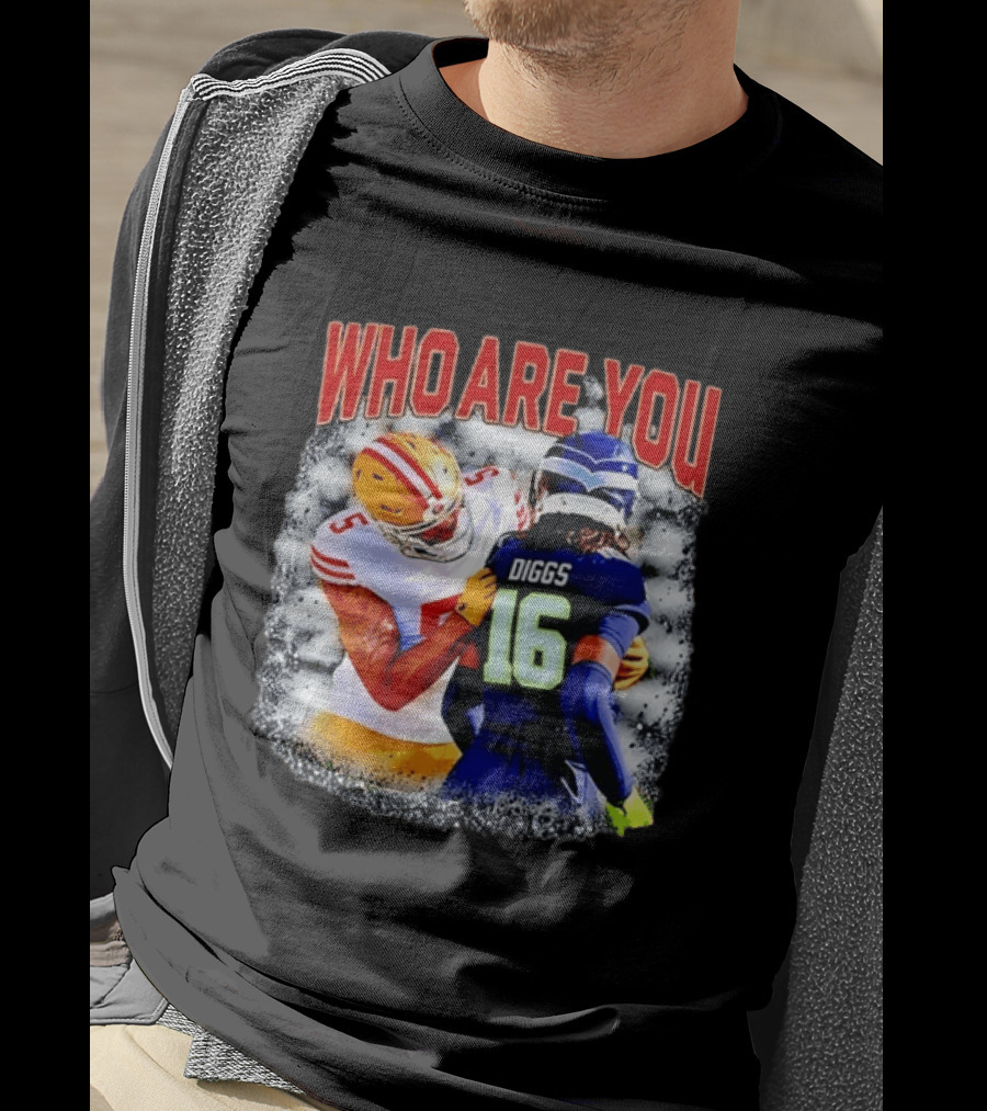 Quandre Diggs Who Are You Seattle Seahawks Football NFL Matchup T-Shirt
