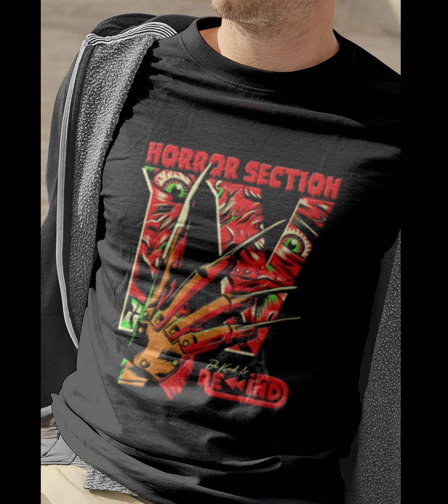 Horror Section IV Be Kind Rewind Freddy Krueger Claw Eyes T-Shirt