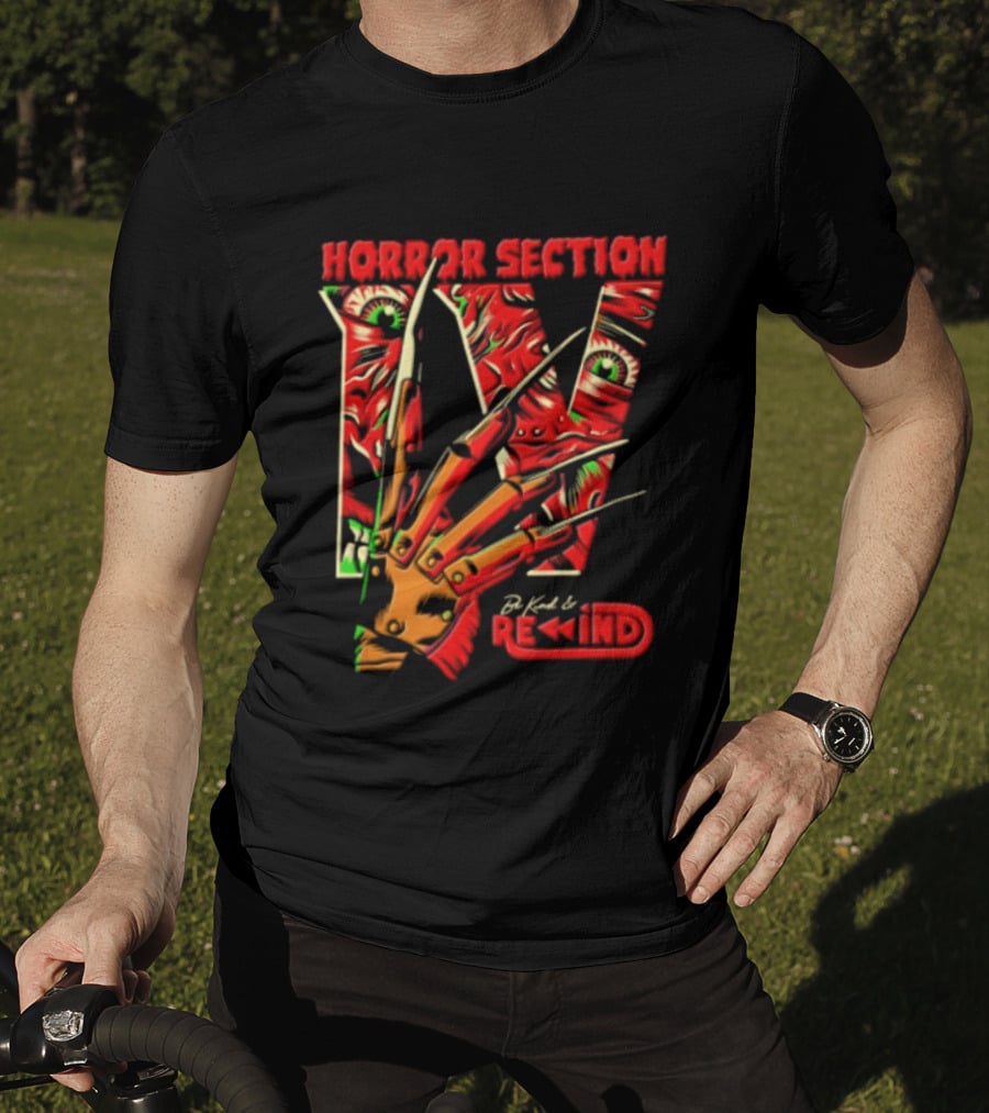 Horror Section IV Be Kind Rewind Freddy Krueger Claw Eyes T-Shirt