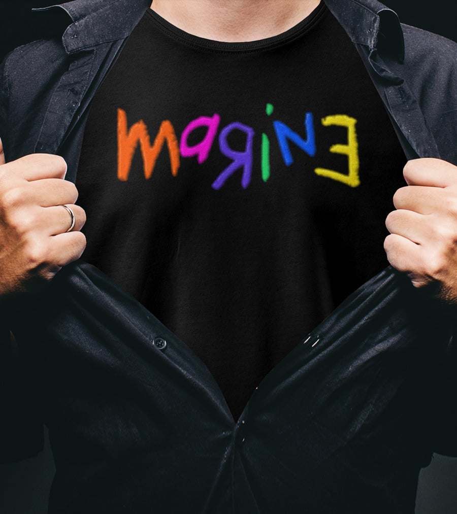 Imagine Colorful Handwritten Multicolor Lettering T-Shirt