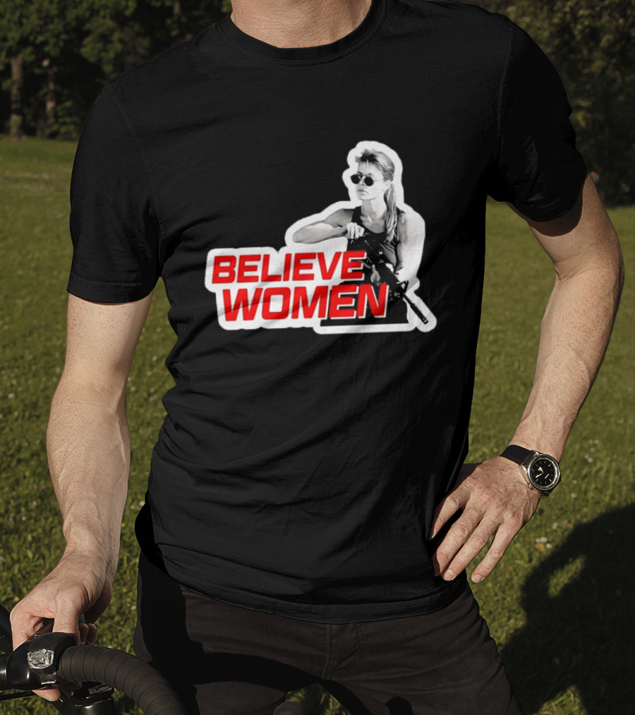 Believe Women Sarah Connor Terminator Halftone T-Shirt