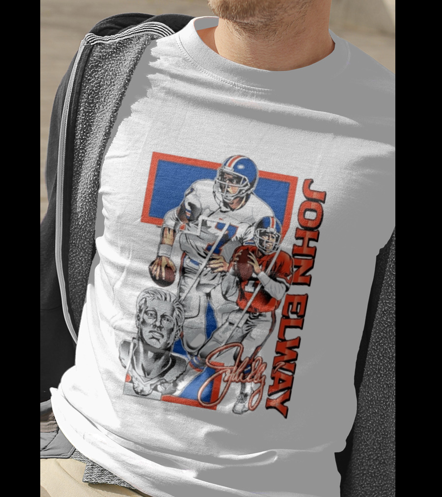 John Elway Denver Broncos Number 7 Quarterback T-Shirt