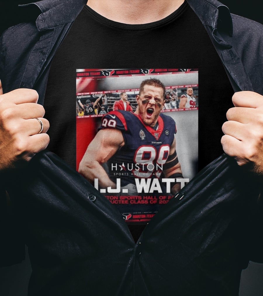 J.J. Watt Houston Texans Hall Of Fame Inductee Class Of 2026 T-Shirt