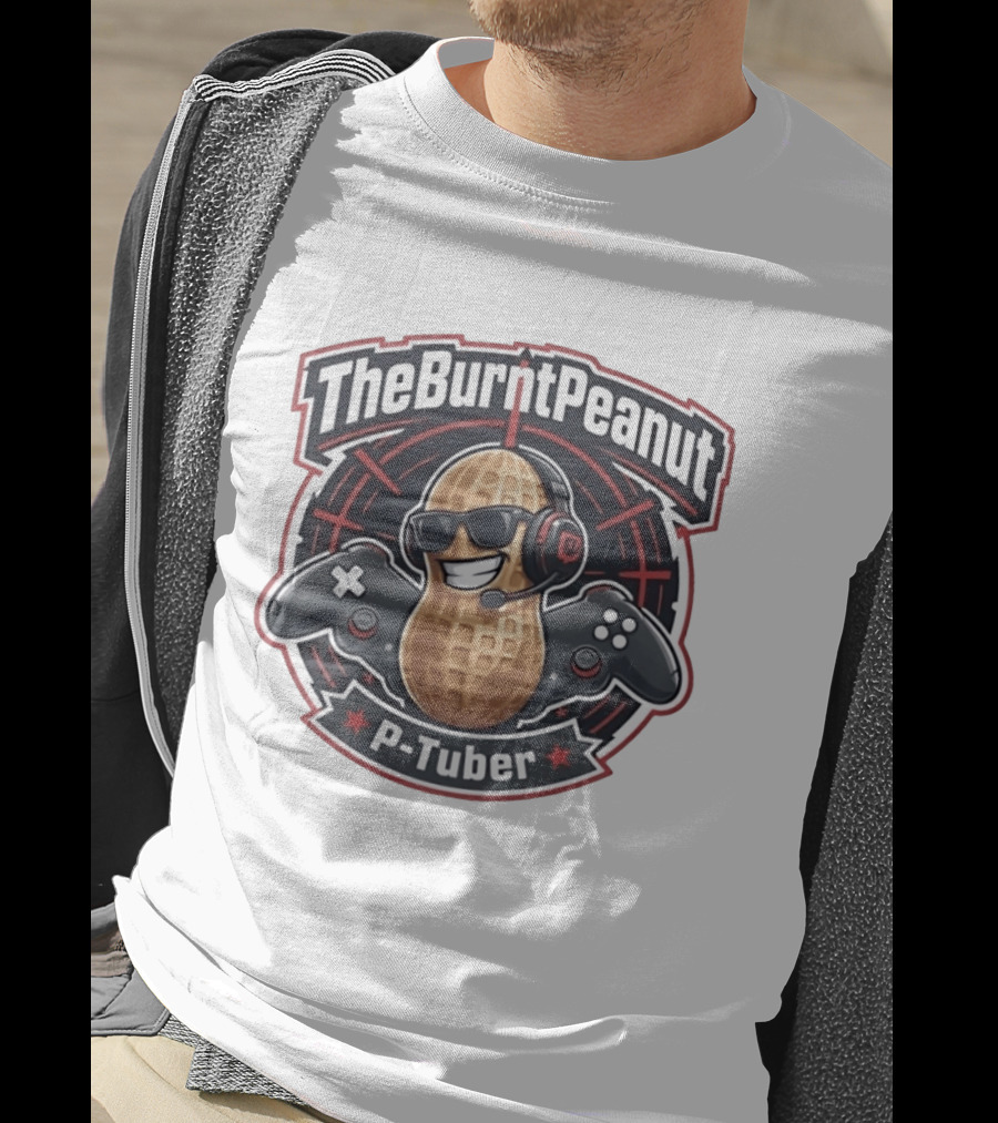 TheBurntPeanut P Tuber Gaming Gamer Iconic Headset Controller T-Shirt