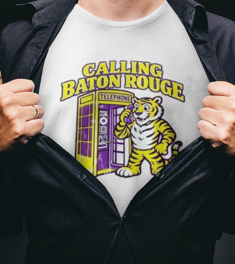 Calling Baton Rouge Telephone Tiger T-Shirt