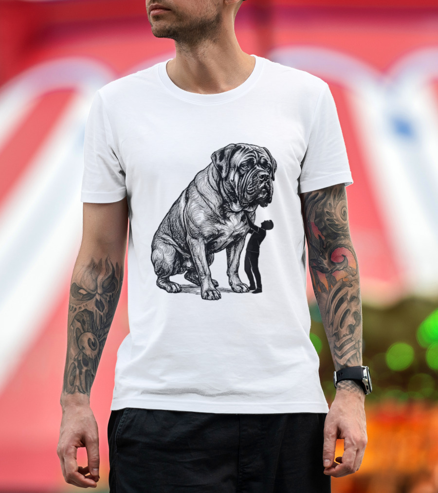 Cane Corso 110 Pounds Leaning On Me Dog Lover T-Shirt