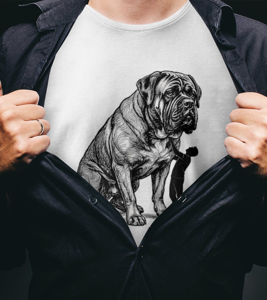 Cane Corso 110 Pounds Leaning On Me Dog Lover T-Shirt