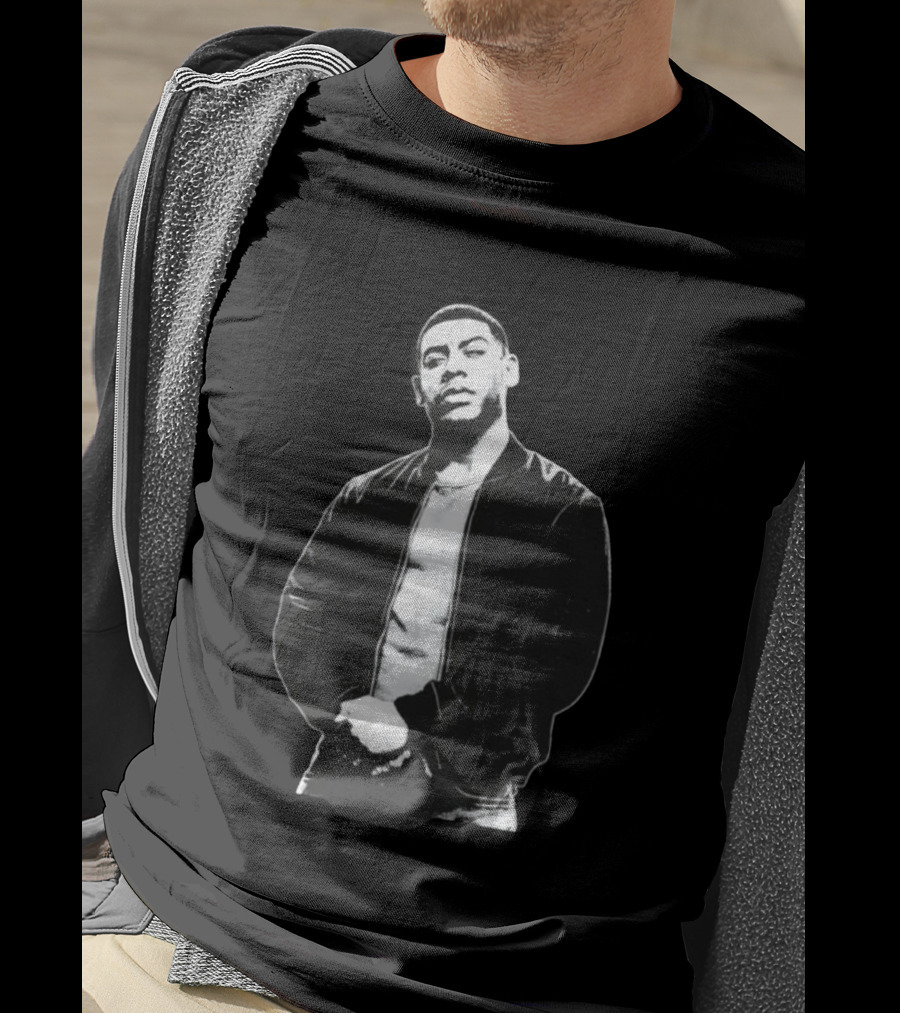 Joseph Sikora In Tommy Egan Power Bomber Jacket Outfit T-Shirt