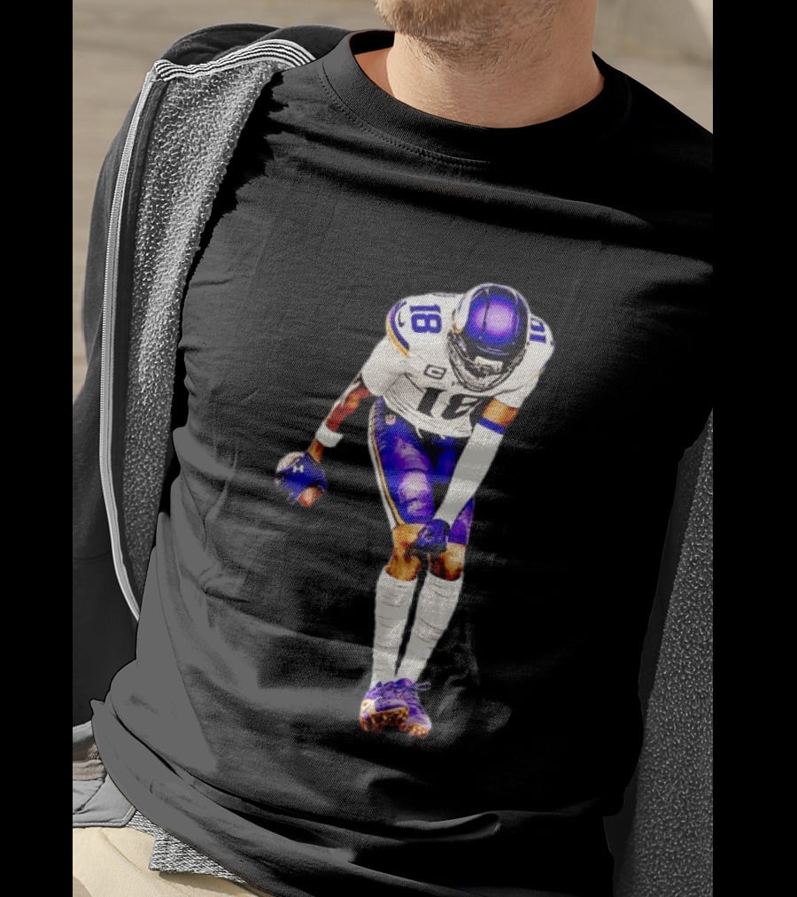 Justin Jefferson 18 Minnesota Vikings Football Player Celebration T-Shirt