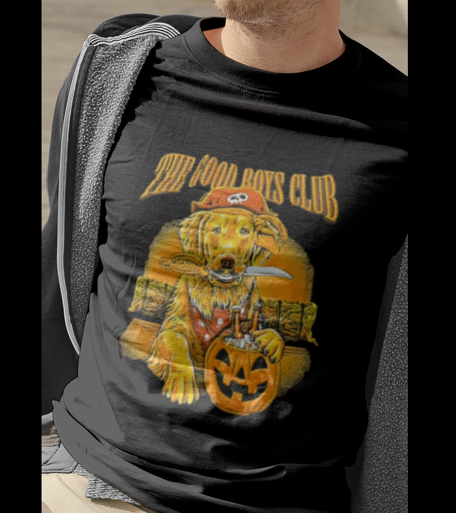 The Good Boys Club Pirate Golden Retriever Halloween Pumpkin T-Shirt