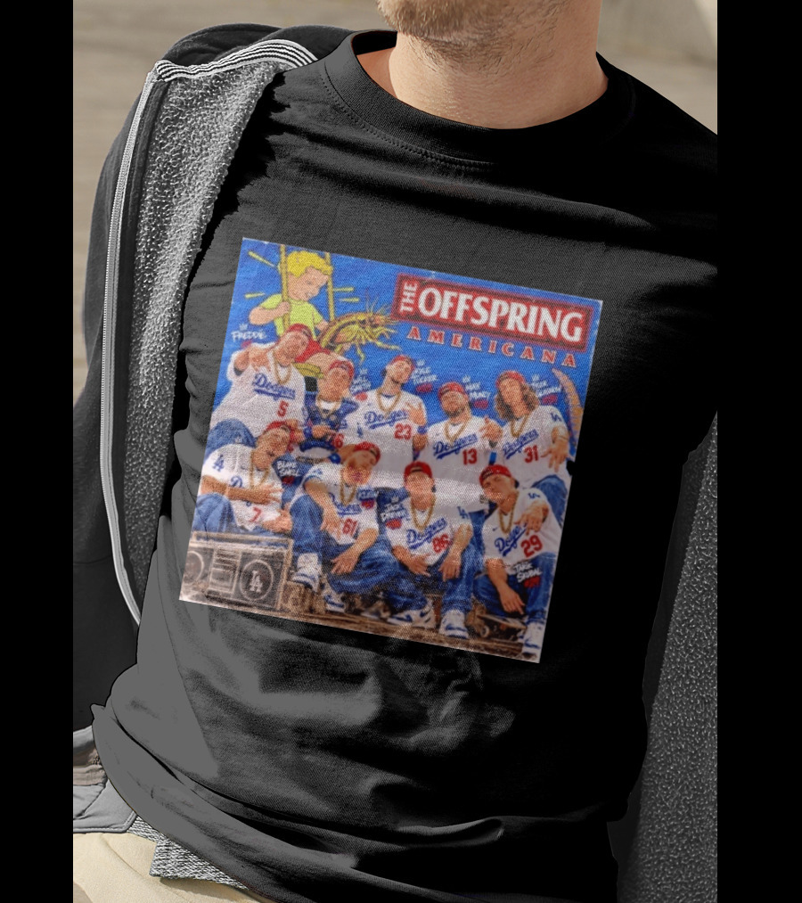 The Offspring Americana Dodgers Players Freddie Klein May Tride Tucek Vante Manny Salty Blake Joey T-Shirt