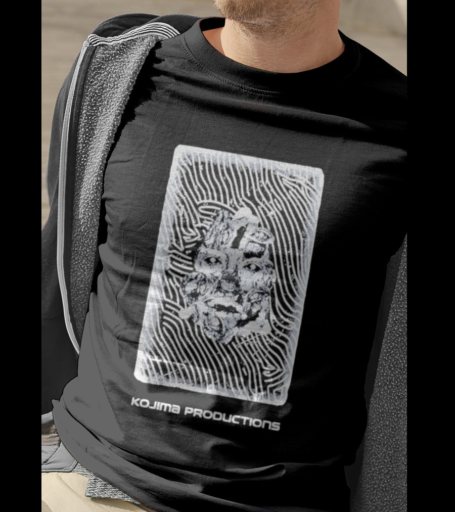 KOJIMA PRODUCTIONS Black And White Face T-Shirt