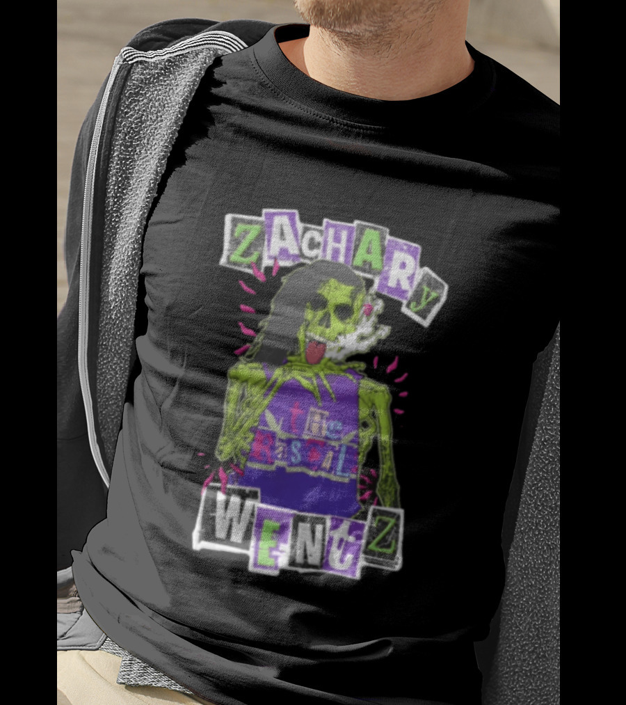 Zachary Wentz The Rascal Green Skeleton Smoking T-Shirt