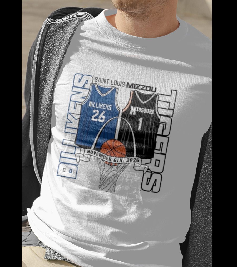 Saint Louis Billikens Vs Missouri Tigers Basketball November 6th 2026 T-Shirt