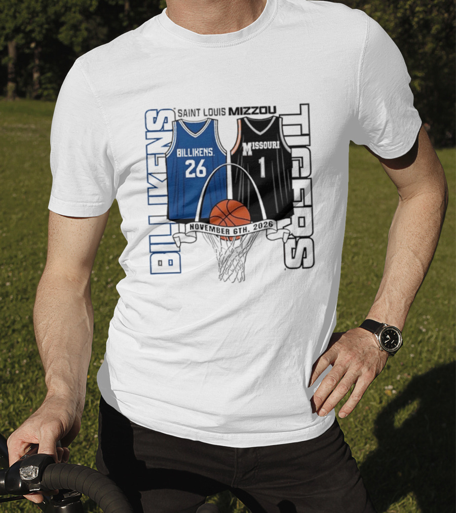 Saint Louis Billikens Vs Missouri Tigers Basketball November 6th 2026 T-Shirt