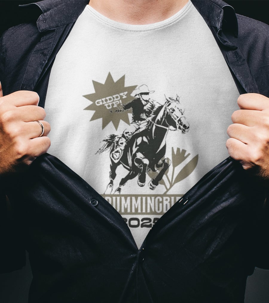 Strummingbird 2025 Giddy Up Cowboy Western Horse Rider Adventure T-Shirt