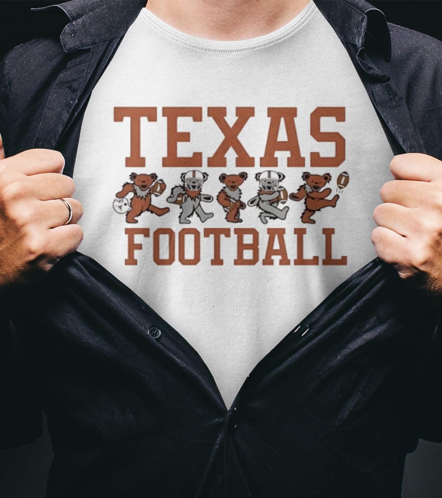 Texas Longhorns Dancing Bears Football NCAA T-Shirt