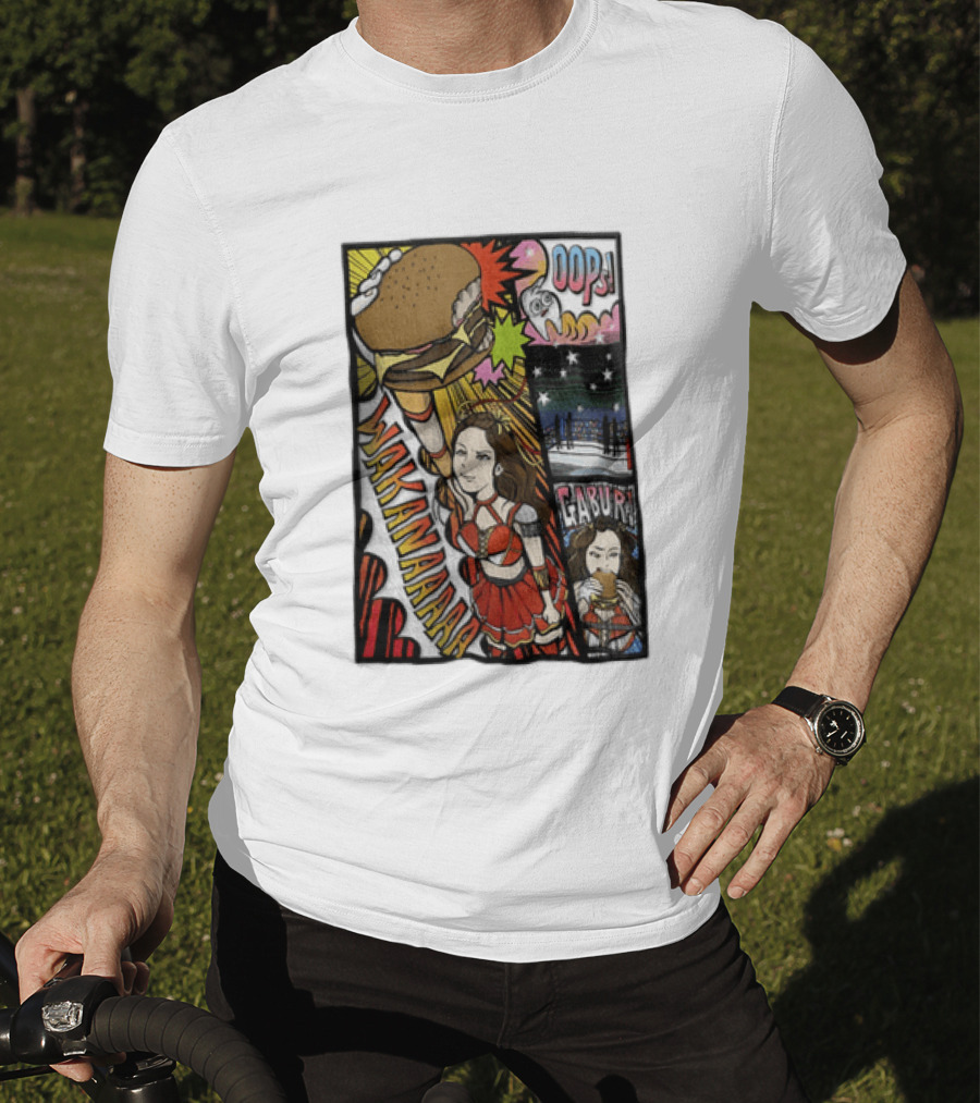 Wakana Tsukiyama Stardom Wakanaaaaa Oops Gaburi Comic Style Wrestling T-Shirt
