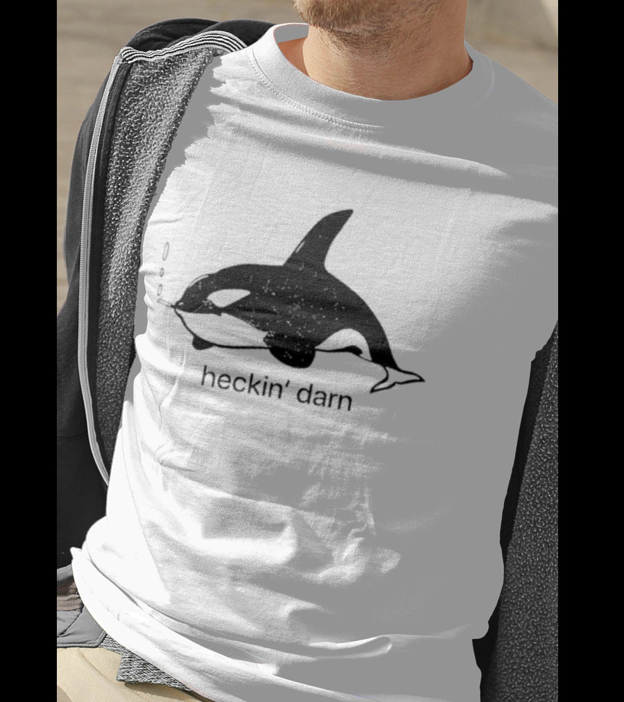 Whale Smoking Cigars Heckin' Darn T-Shirt