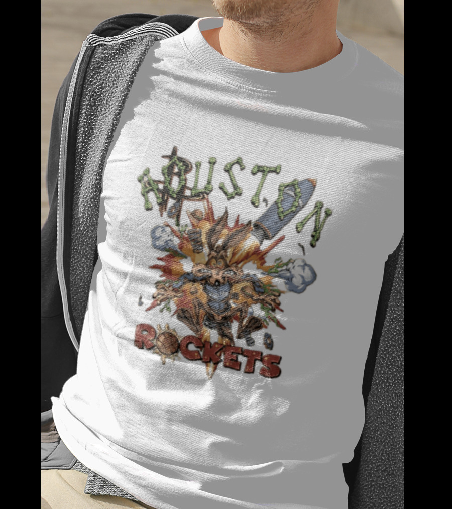 Wile E Coyote Houston Rockets NBA Explosion T-Shirt