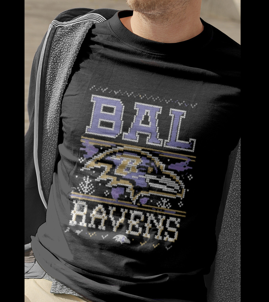 BAL Ravens Knit Football T-Shirt