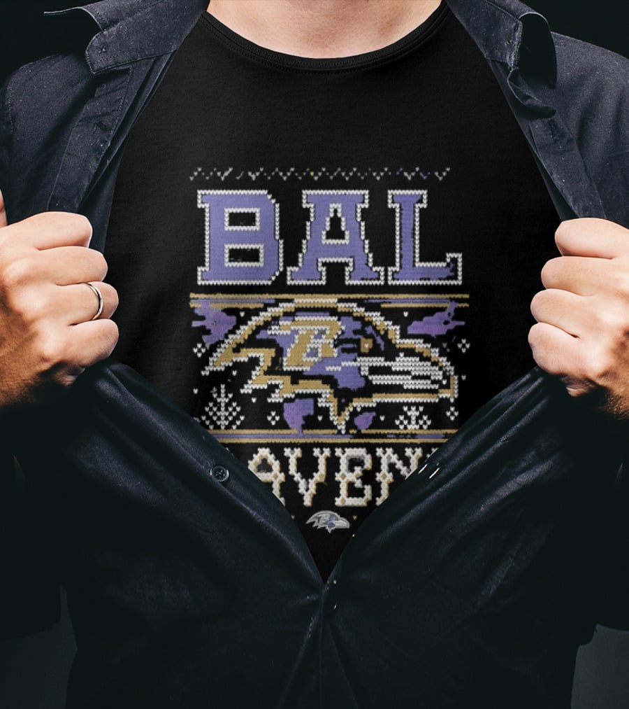 BAL Ravens Knit Football T-Shirt