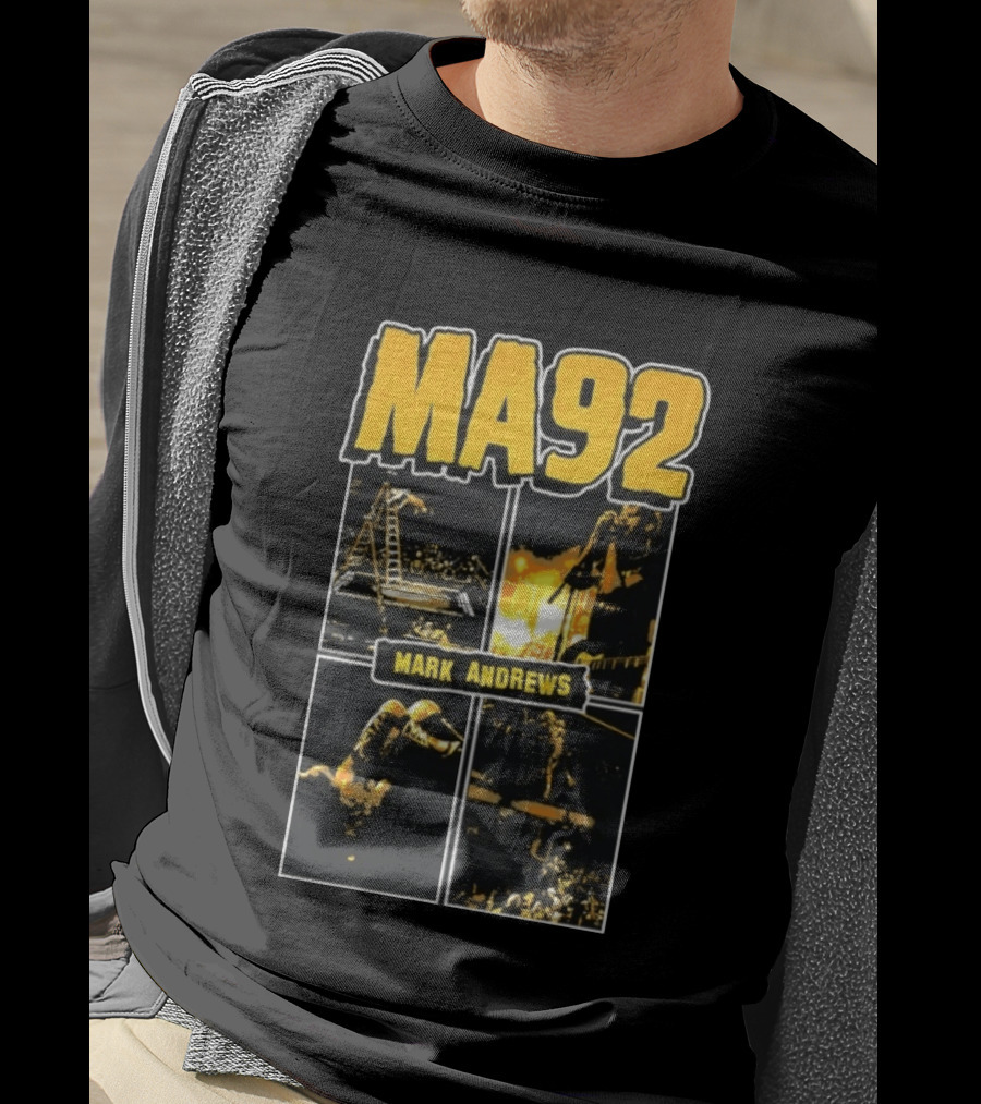 Mark Andrews MA92 Wrestling With Ladder Match And Action Scenes T-Shirt