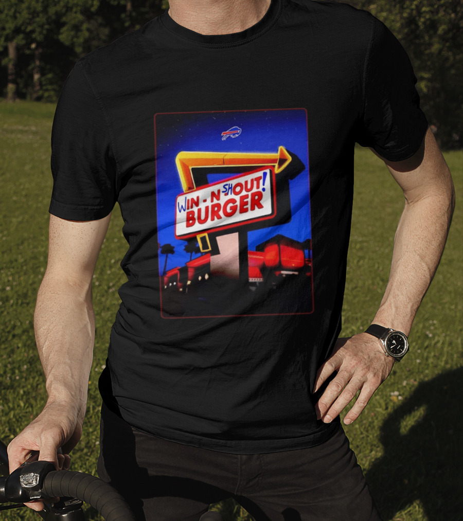 Buffalo Bills Win N Shout Burger Victory T-Shirt