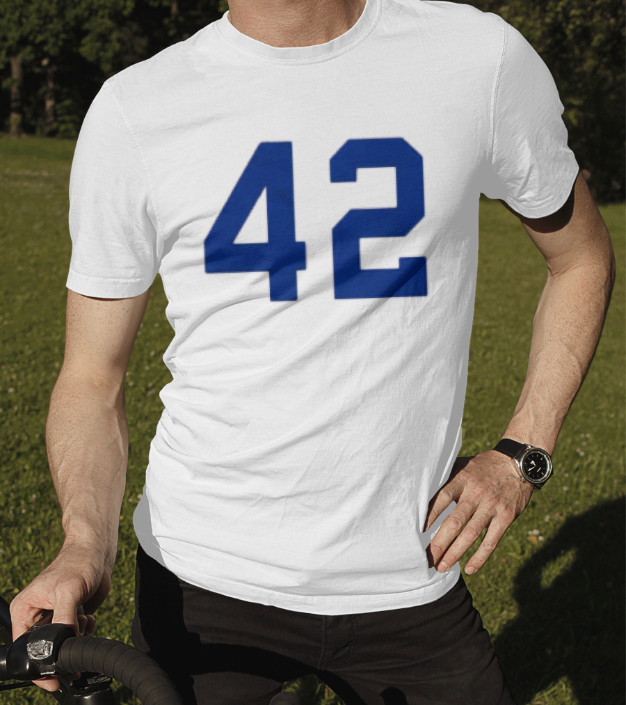 2026 LA Dodgers Jackie Robinson 42 Jersey Giveaway Event T-Shirt
