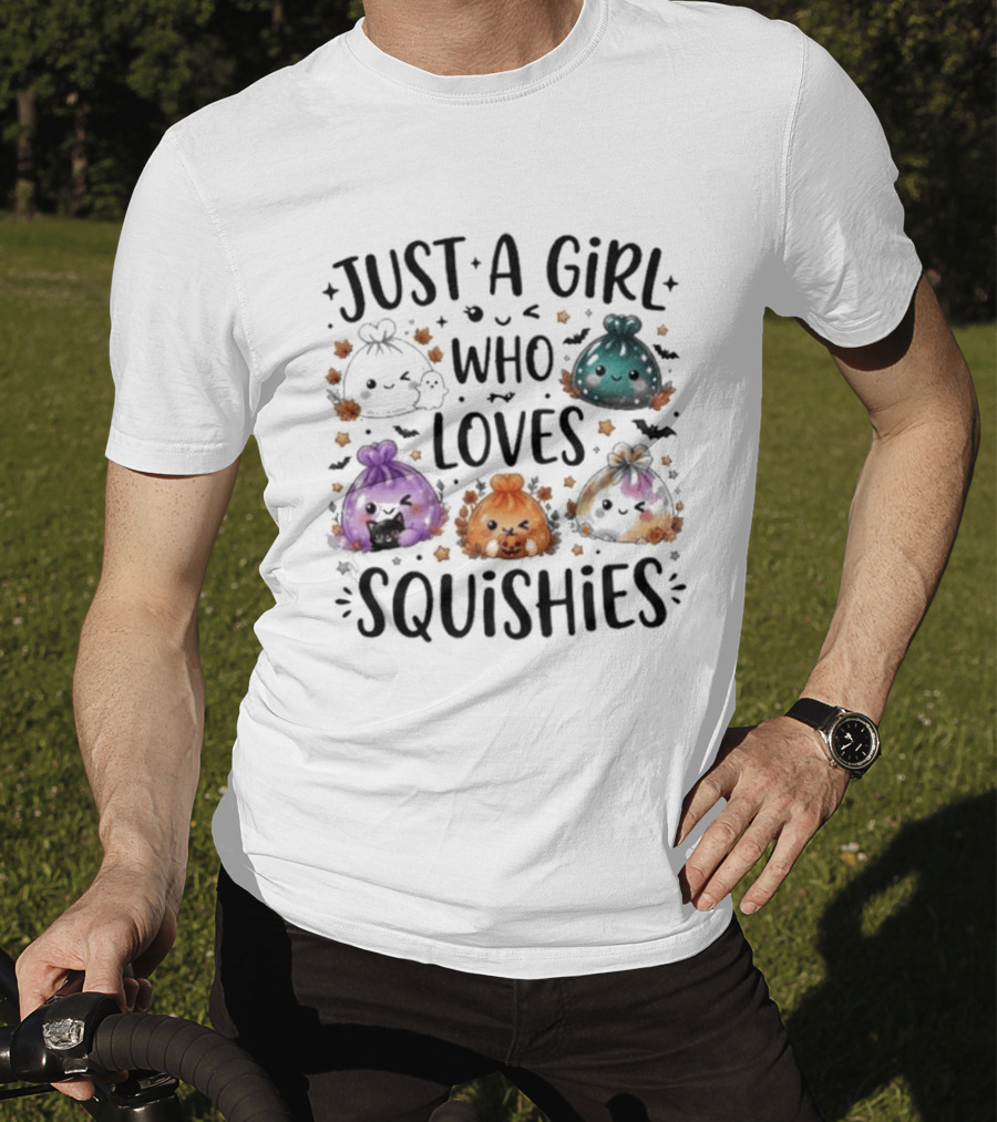 Just A Girl Who Loves Squishies Halloween Cute Kawaii T-Shirt