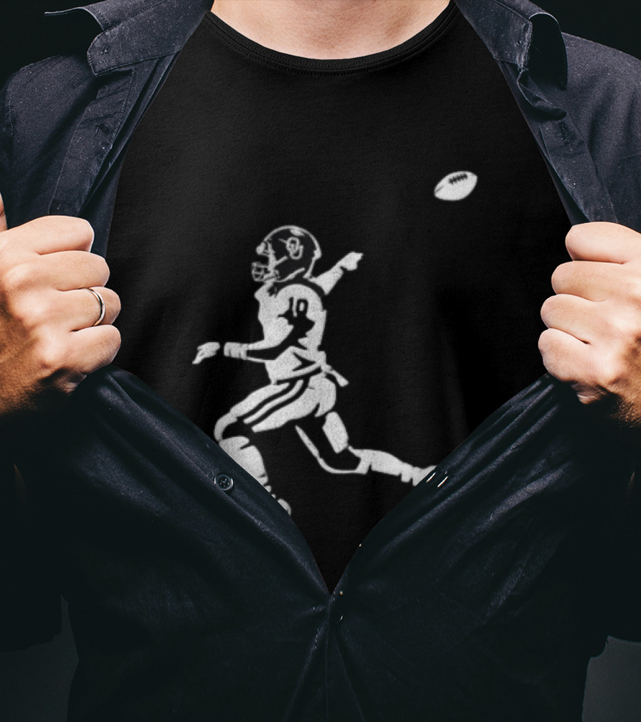 Oklahoma Sooners NCAA Football 10 Throwing Player White T-Shirt