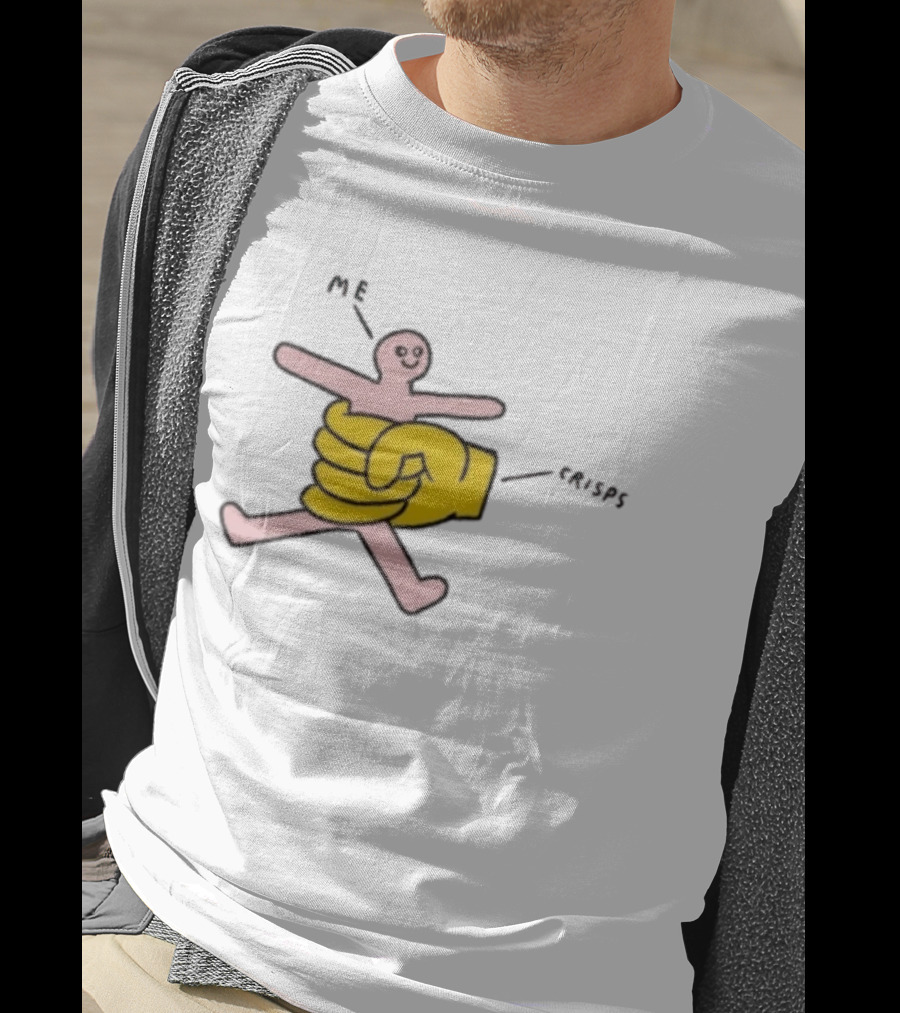 Me Being Held By Crisps Snack Relatable Meme T-Shirt