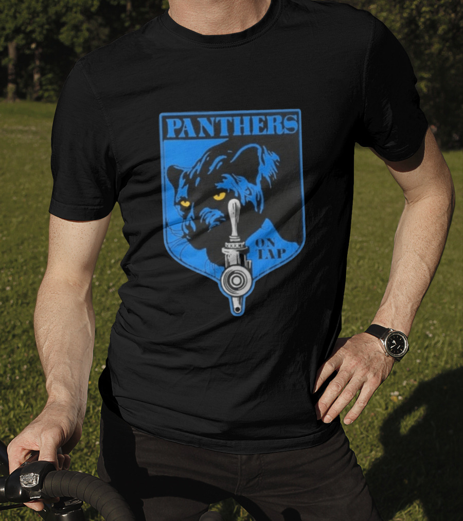 Panthers On Tap Retro Beer Sports T-Shirt