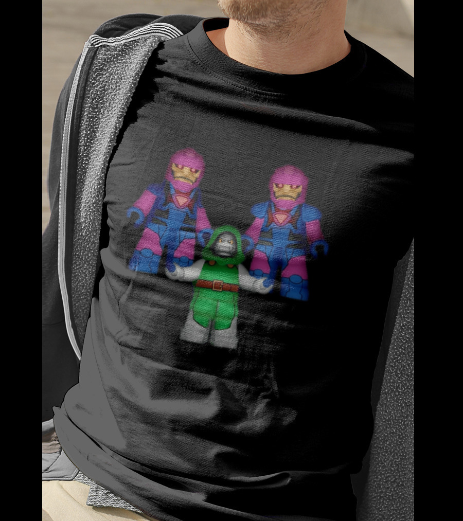 Doctor Doom With Sentinel Minifigures Trio Characters T-Shirt