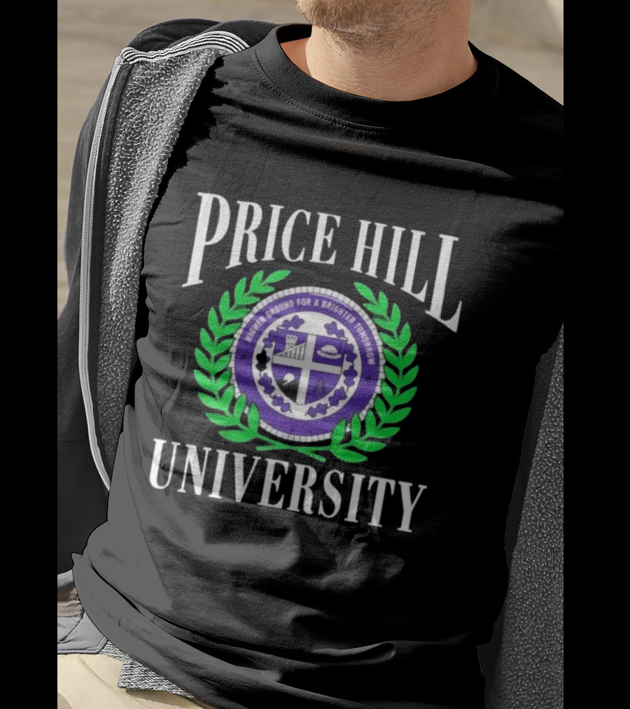 Price Hill University Higher Ground For A Brighter Tomorrow Crest T-Shirt