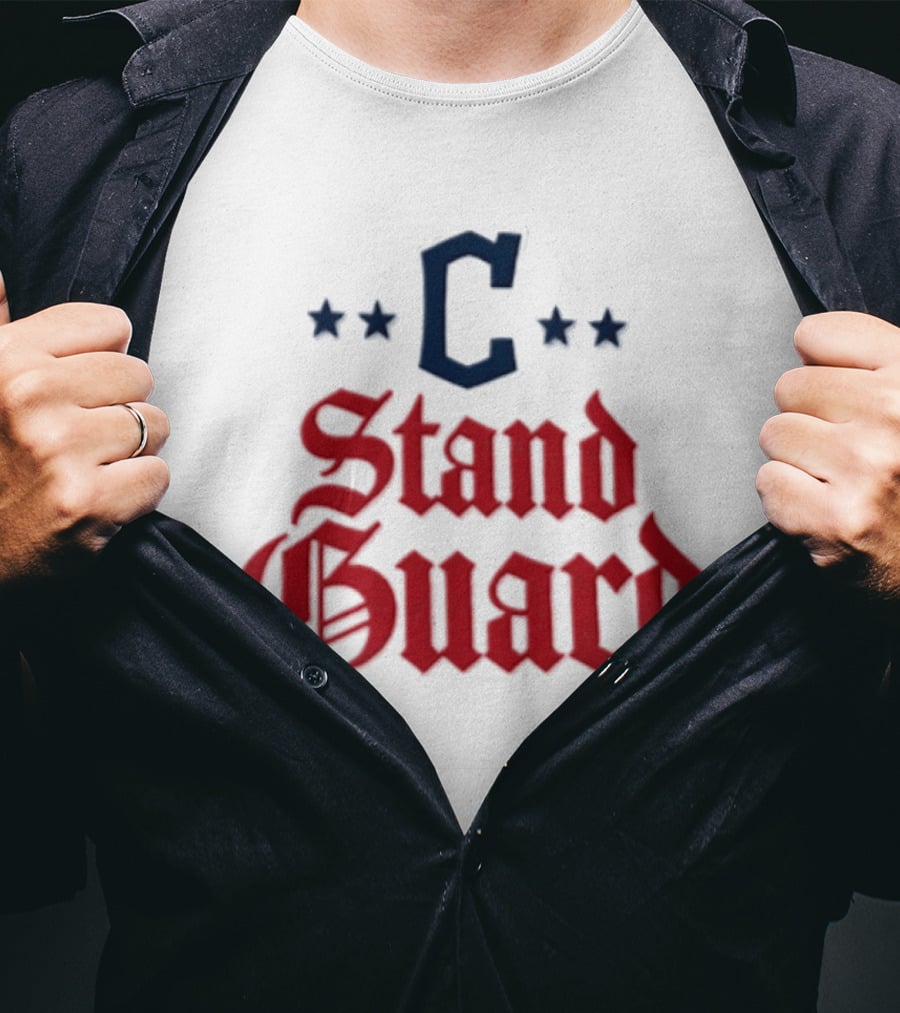 Cleveland C Stand Guard 2026 Guardians Stars T-Shirt