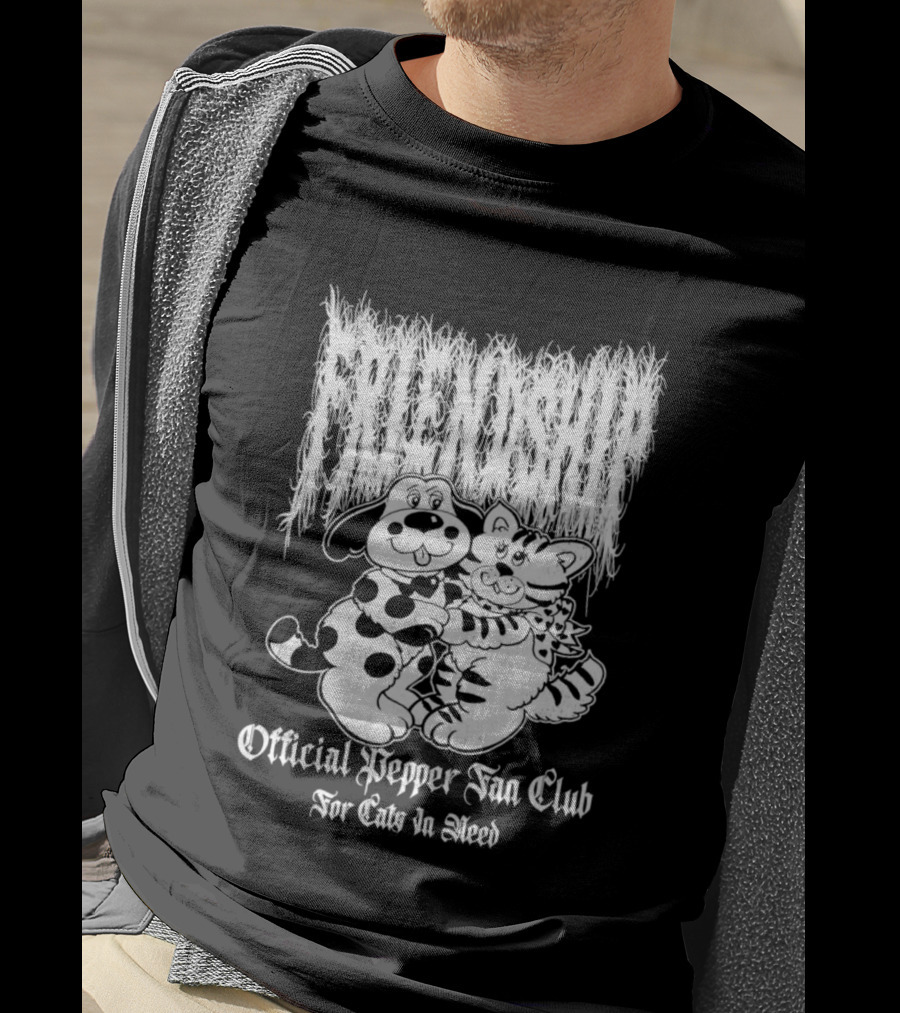 Official Pepper Fan Club For Cats In Need Friendship Pepper Club T-Shirt