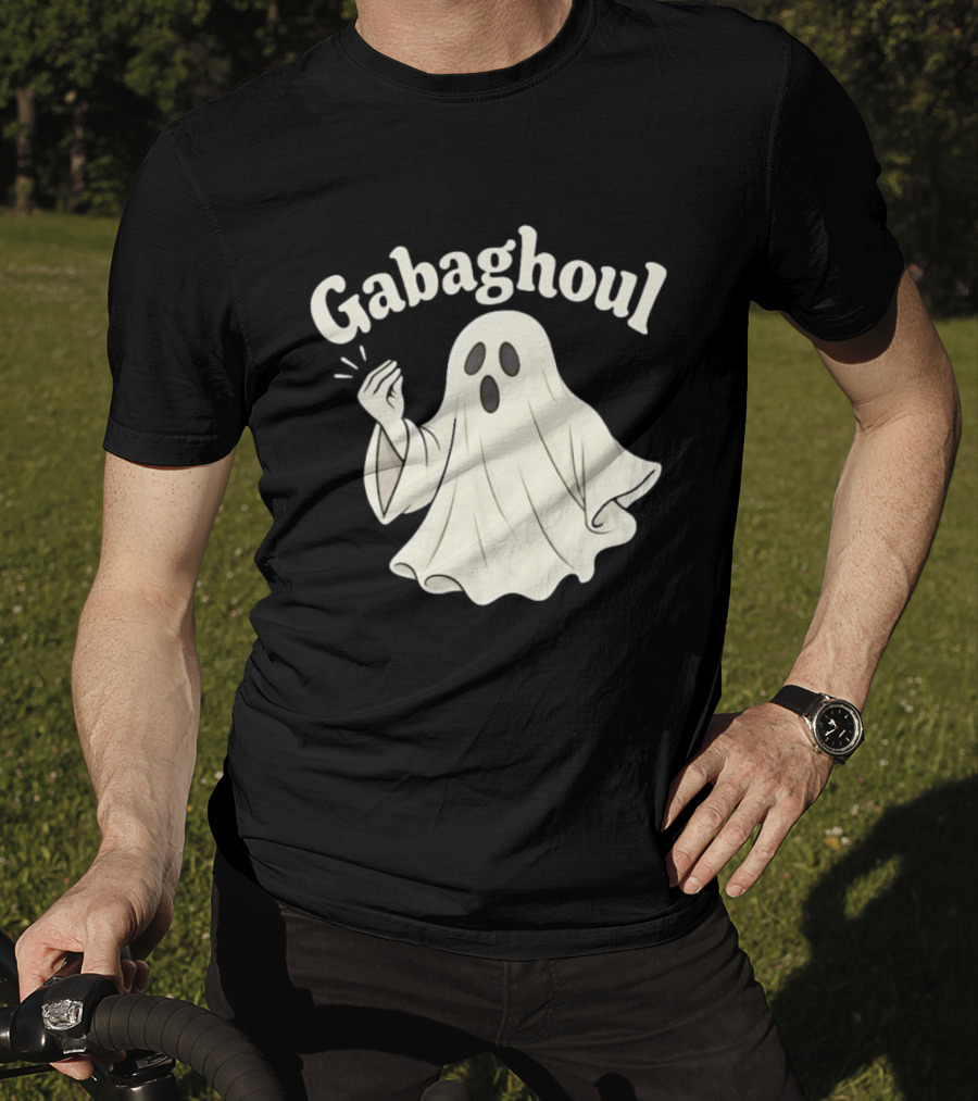 Gabaghoul Italian Ghost With Hand Gesture Spooky Humor T-Shirt
