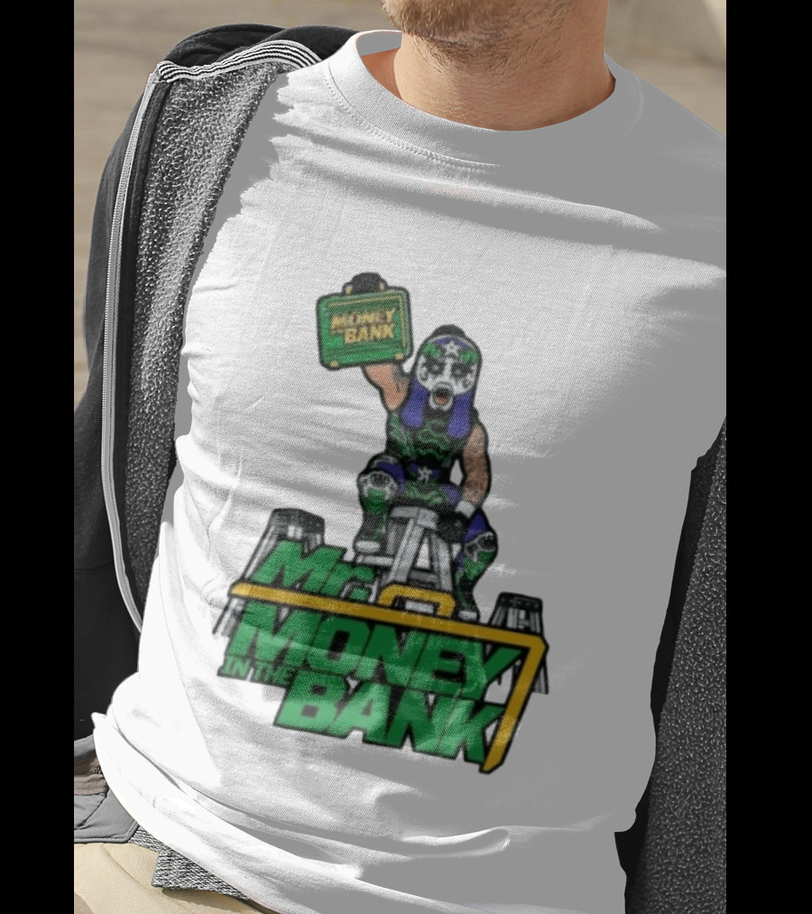 Mr Money In The Bank WWE Ladder Match Wrestling Superstars T-Shirt